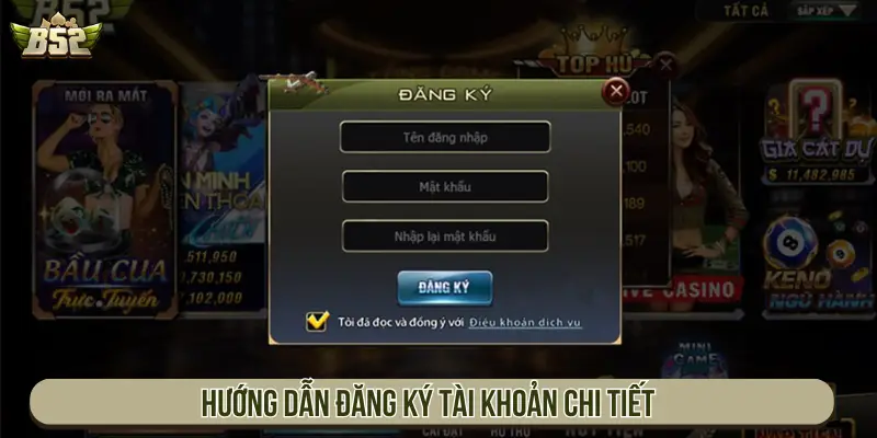 Hướng dẫn đăng ký tài khoản chi tiết